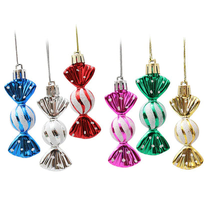 Colorful Small Candy Christmas Tree Ornaments Gift Box For Home Decor