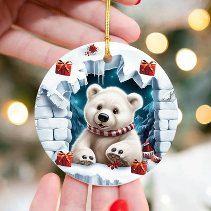Christmas Ornaments - Snowman, Penguin, Reindeer, Santa, Polar Bear For Home Decor