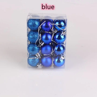 Christmas Tree Ornament Balls 24-Pack For Home Decor