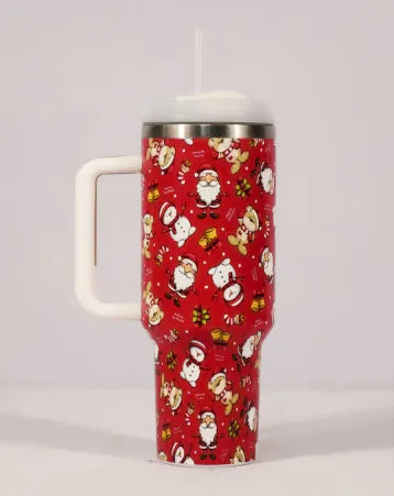 Christmas Cheer Travel Thermos Tumbler