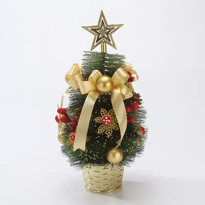Mini Christmas Tree With Pine Needles For Home Decor