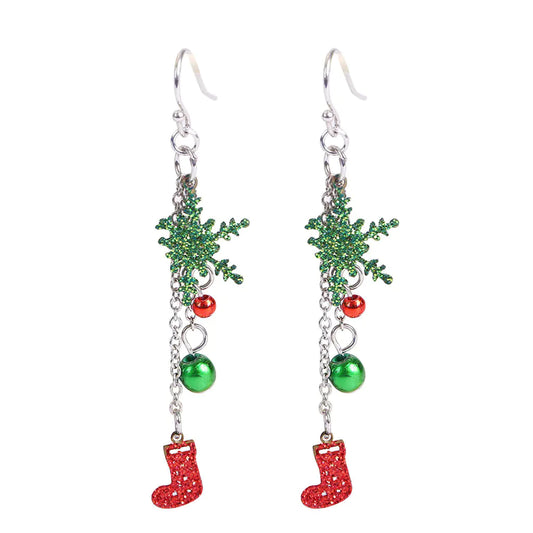 Christmas Hollow Snowflake Earrings For Gifts