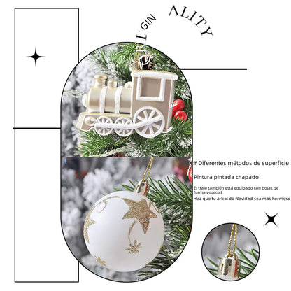Cross-Border Christmas Tree Ornament Ball Set For Home Decor