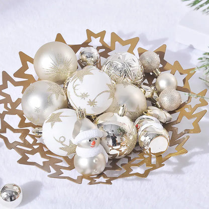 Cross-Border Christmas Tree Ornament Ball Set For Home Decor
