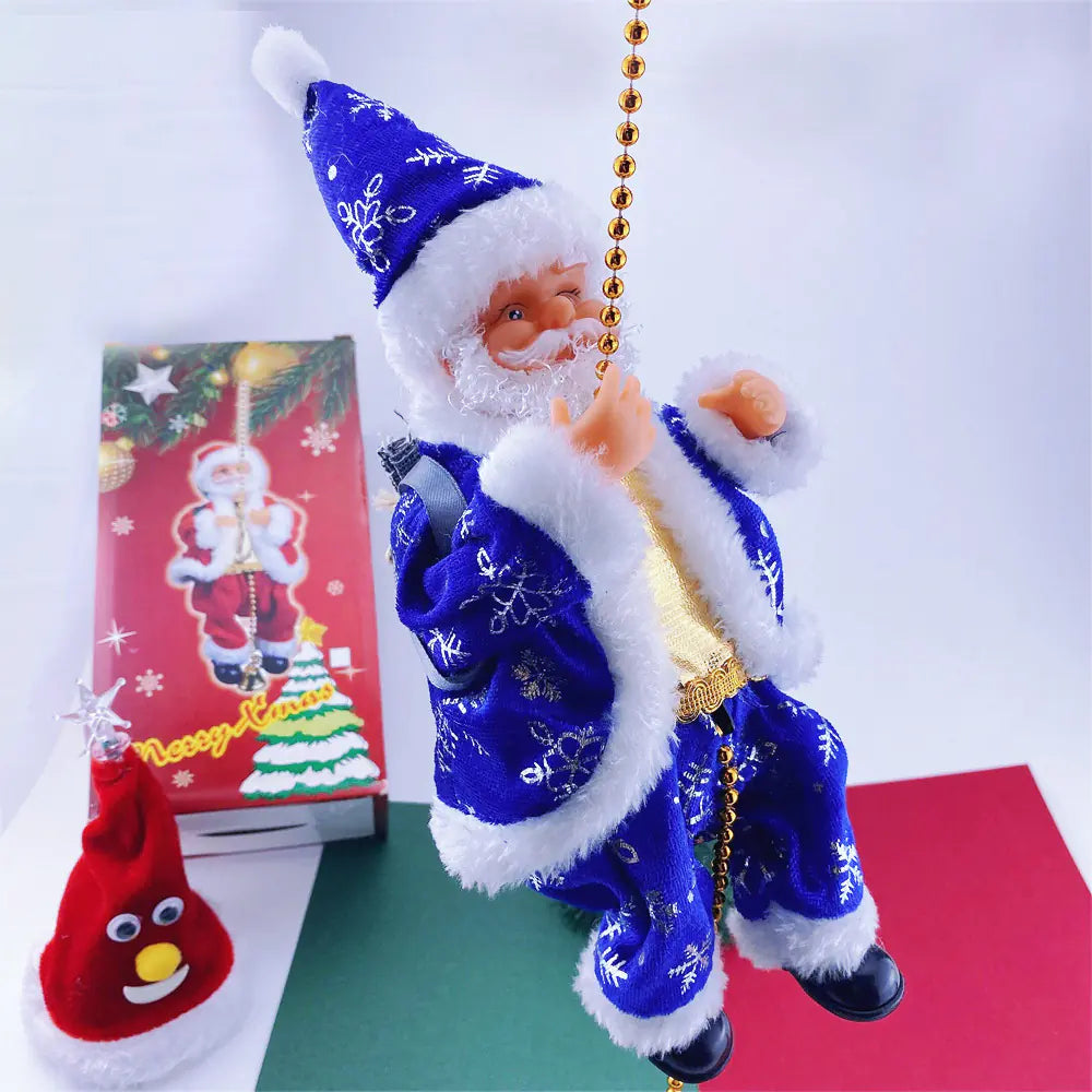 Electric Santa Parachute Toy For Christmas Decoration For Home Decor