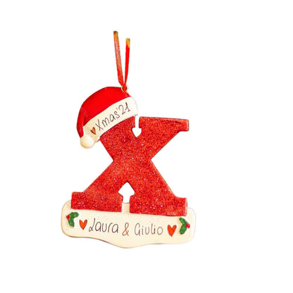 English Alphabet Letter Block Decorative Christmas Ornament For Home Decor