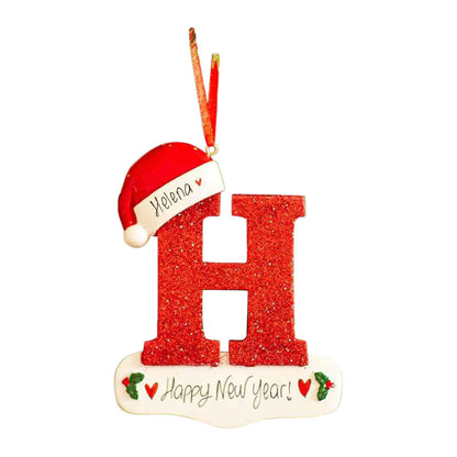 English Alphabet Letter Block Decorative Christmas Ornament For Home Decor