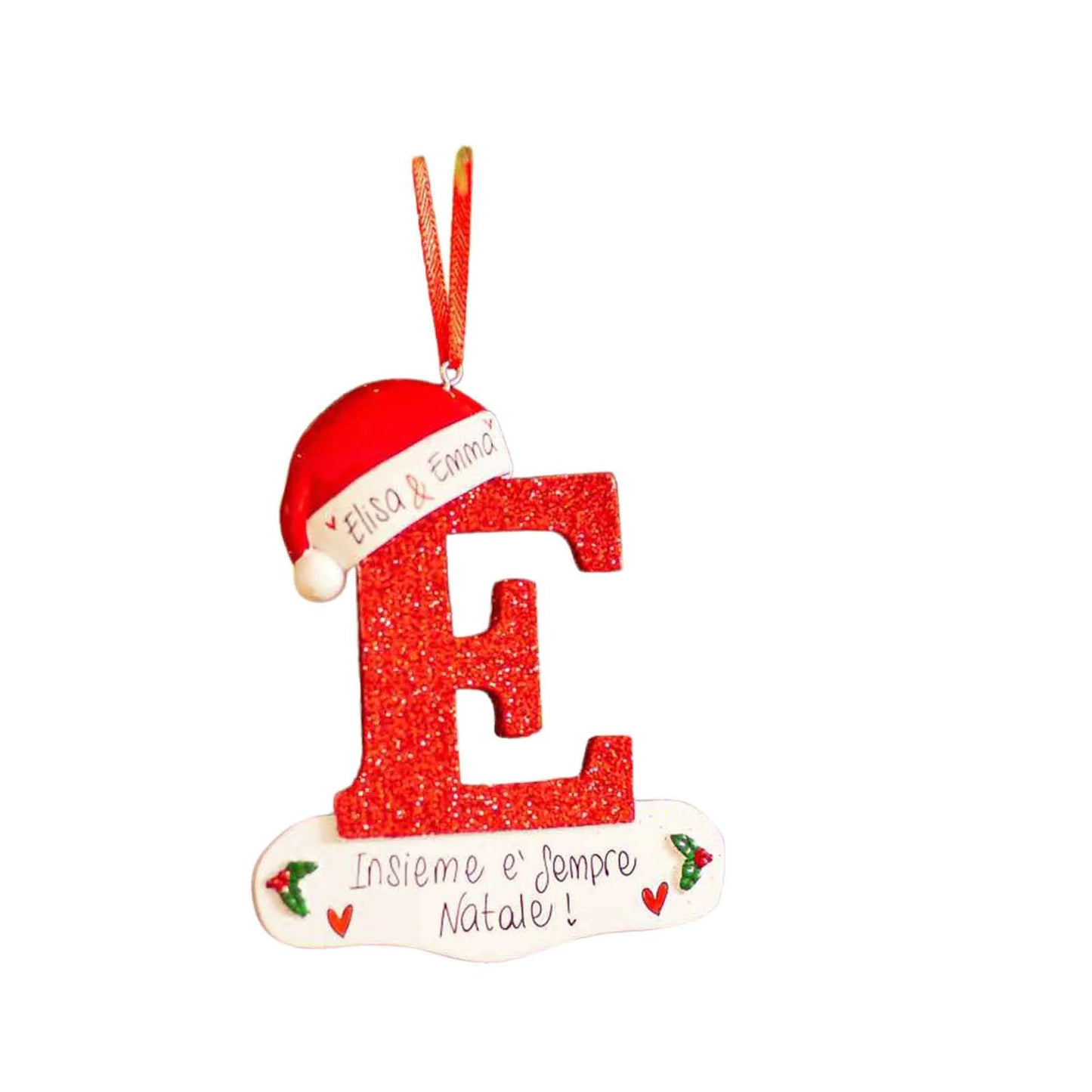 English Alphabet Letter Block Decorative Christmas Ornament For Home Decor