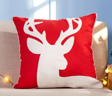 Christmas Embroidery Pillowcase For Home Decor