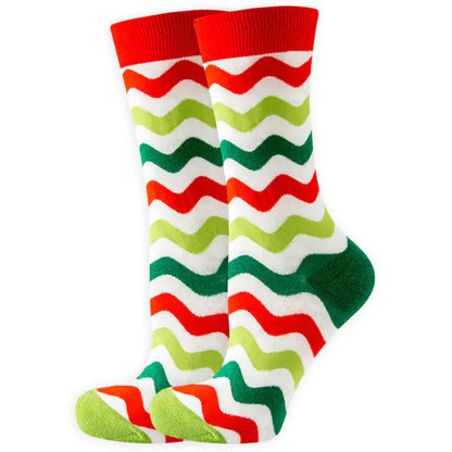 Christmas Santa Claus Women's Elk Socks