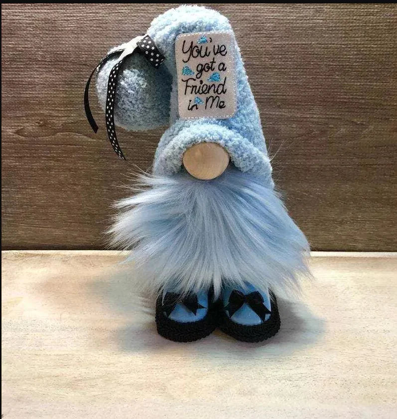 Cute Gnome Head Doll Figurine For Halloween & Christmas