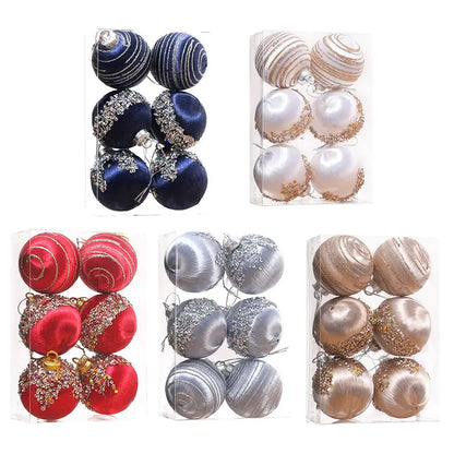 Silk Thread Christmas Ornament Balls For Home Decor