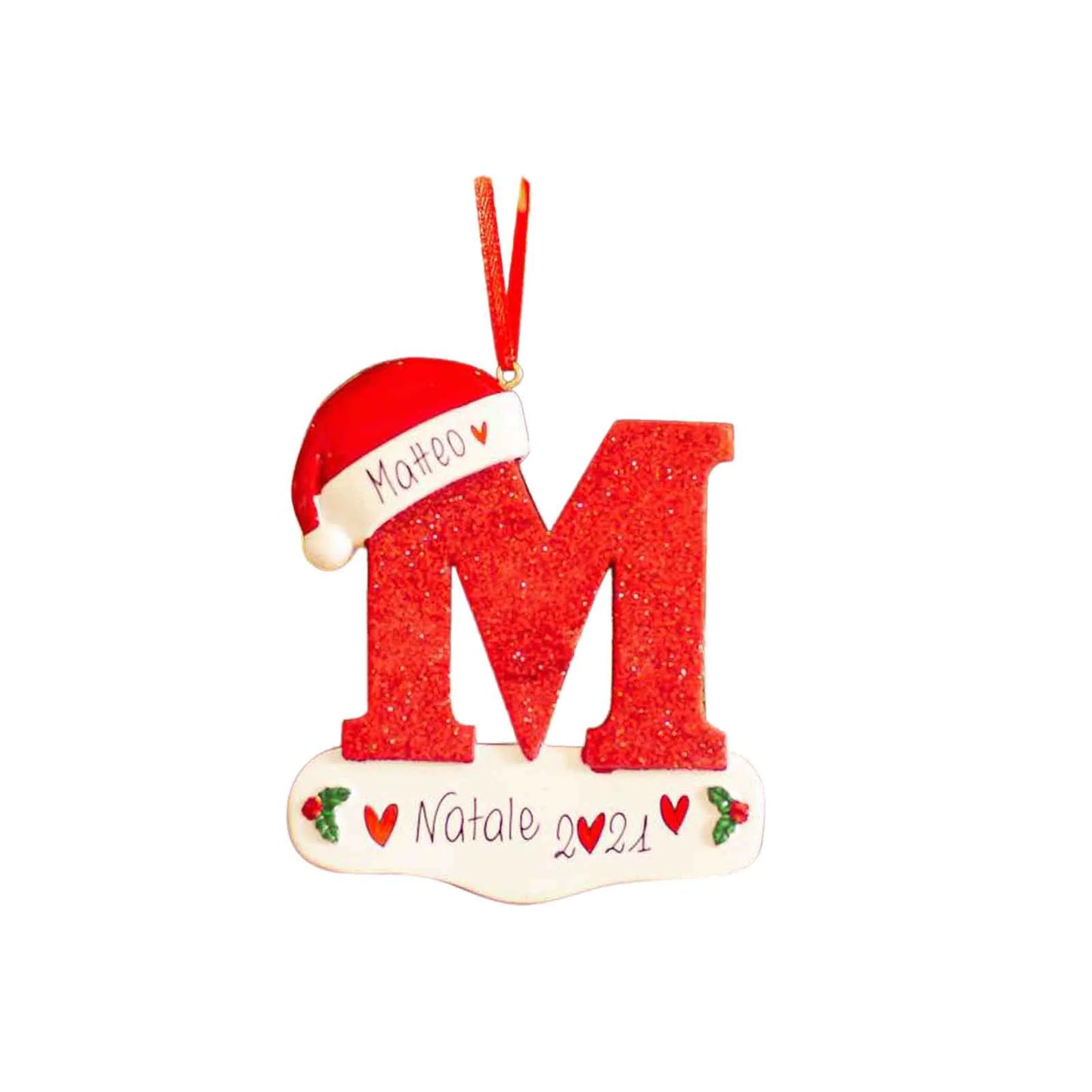 English Alphabet Letter Block Decorative Christmas Ornament For Home Decor