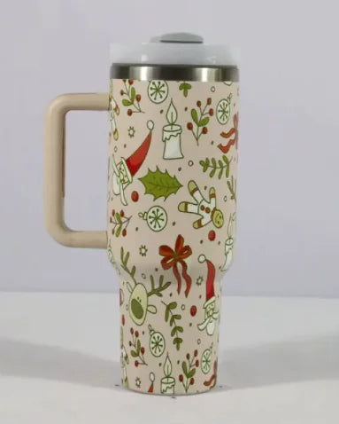 Christmas Cheer Travel Thermos Tumbler