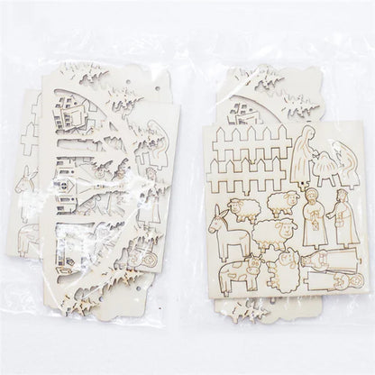 Christmas Wooden Table Decoration & 3D Ornament For Home Decor