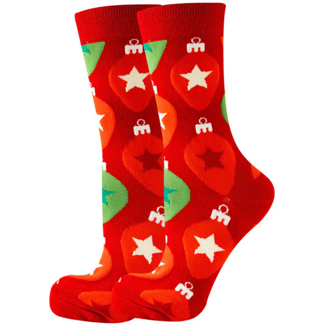 Christmas Santa Claus Women's Elk Socks