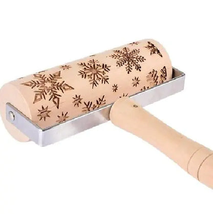 Christmas Print Eco-Friendly Kitchenware Mini Rolling Pin