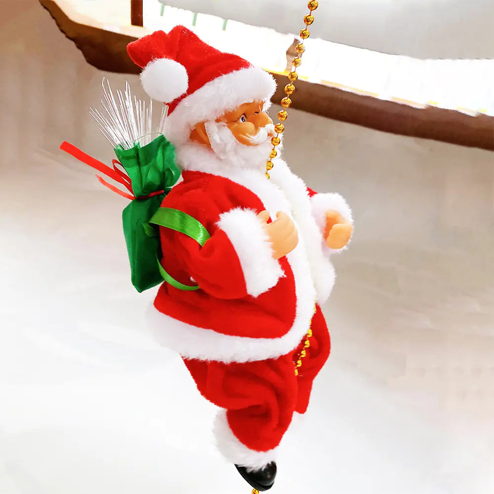 Electric Santa Parachute Toy For Christmas Decoration For Home Decor