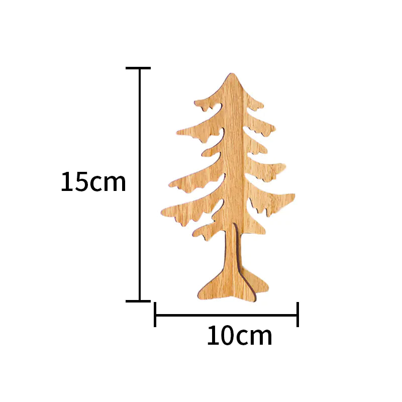 Wooden Christmas Reindeer Decor & Tree Ornament