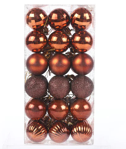 Shatterproof Christmas Tree Ornament Balls 36-Pack For Home Decor