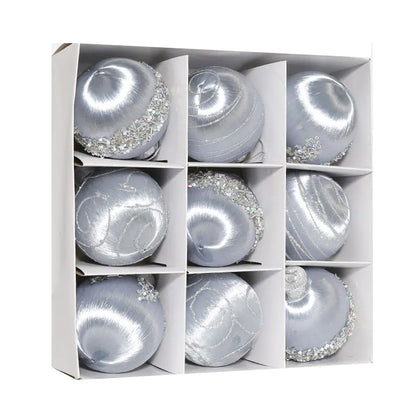 Christmas Tree Ornament Foam Balls (9pcs) For Home Decor