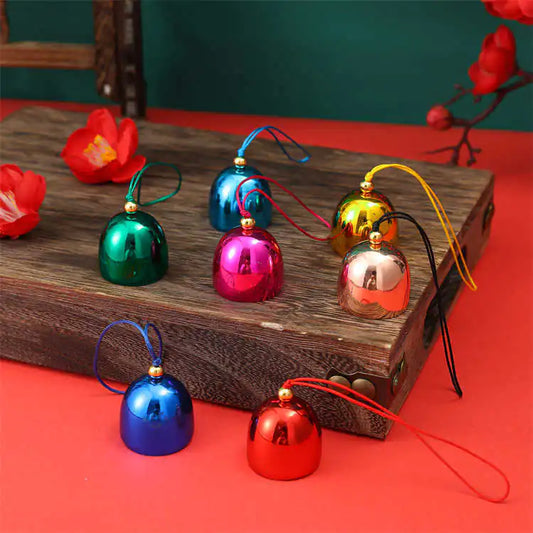 Colorful Metal Christmas Bells For Home Decor