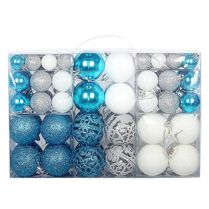 100-Piece Christmas Ornament Ball Set PVC Decor For Home Decor