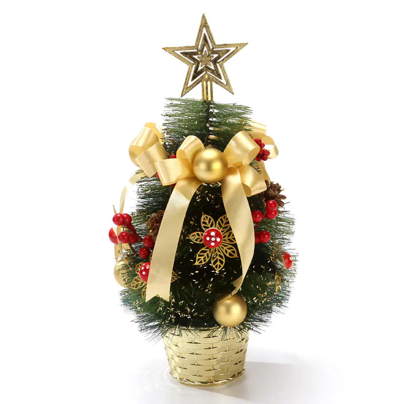 Mini Christmas Tree With Pine Needles For Home Decor