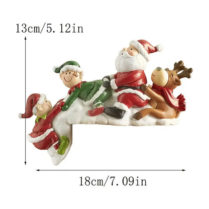 Handcrafted Resin Christmas Doll Decoration For Home Decor