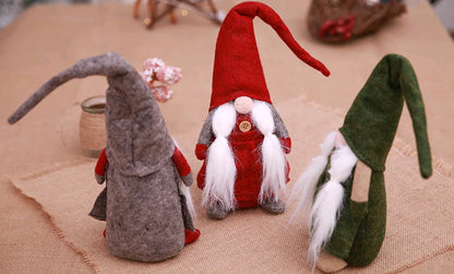 Christmas Decorations - Gnome Doll & Forest Santa Figurine For Home Decor