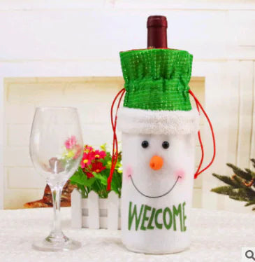 Christmas Wine Bottle Covers For Holiday Home Decor