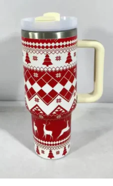 Christmas Cheer Travel Thermos Tumbler