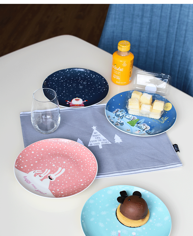 Ceramic Christmas Snack Plate & Serving Dish