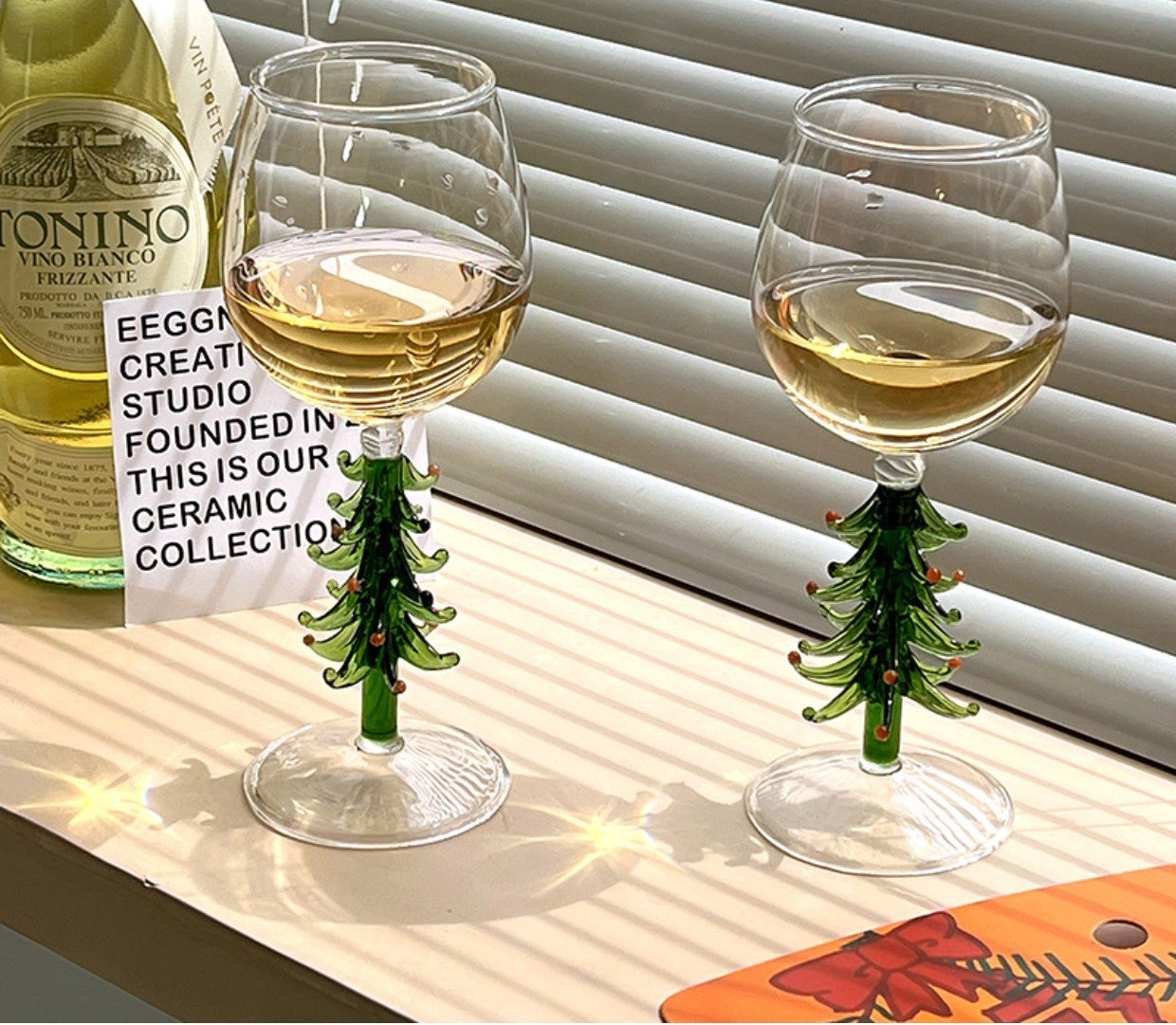 3D Christmas Tree Glass Cup - Creative Highball Gift
