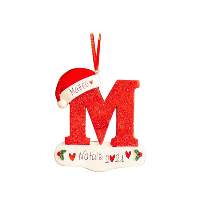 English Alphabet Letter Block Decorative Christmas Ornament For Home Decor