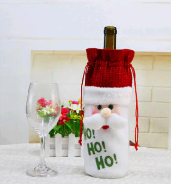 Christmas Wine Bottle Covers For Holiday Home Decor