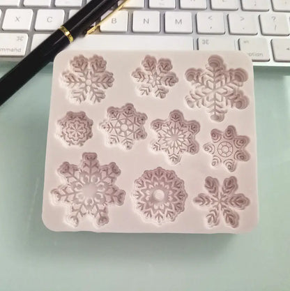 Christmas Snowflake Silicone Mold For Cakes & Cookies