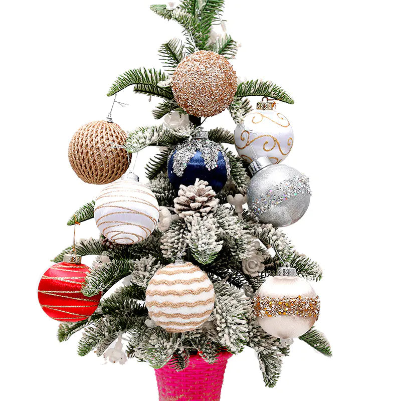 Christmas Tree Ornament Foam Balls (9pcs) For Home Decor