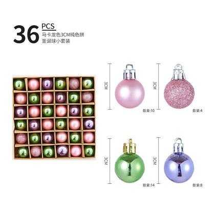 Mini Christmas Ornament Ball Decoration Set For Home Decor