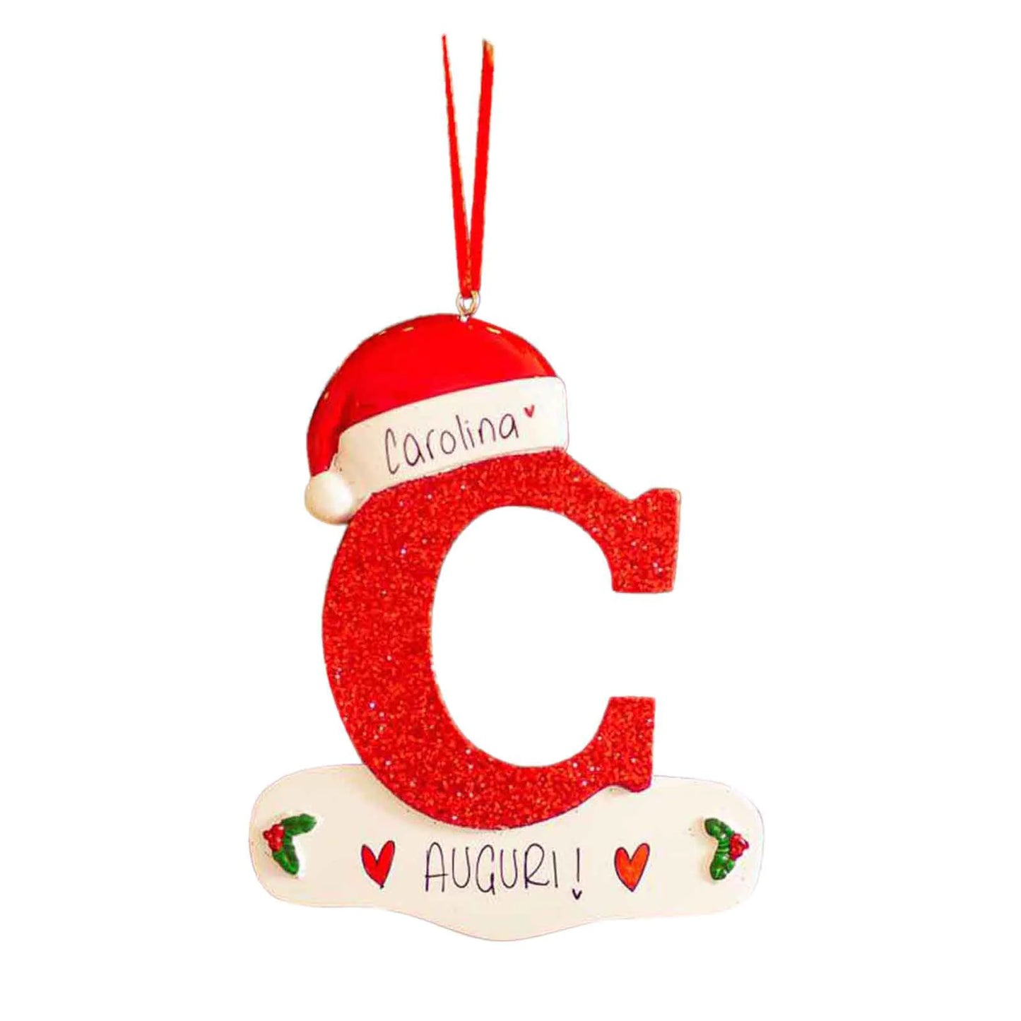 English Alphabet Letter Block Decorative Christmas Ornament For Home Decor