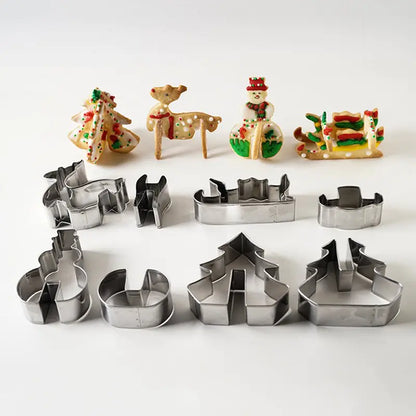 Stainless Steel Christmas Cookie Molds For Holiday Decor