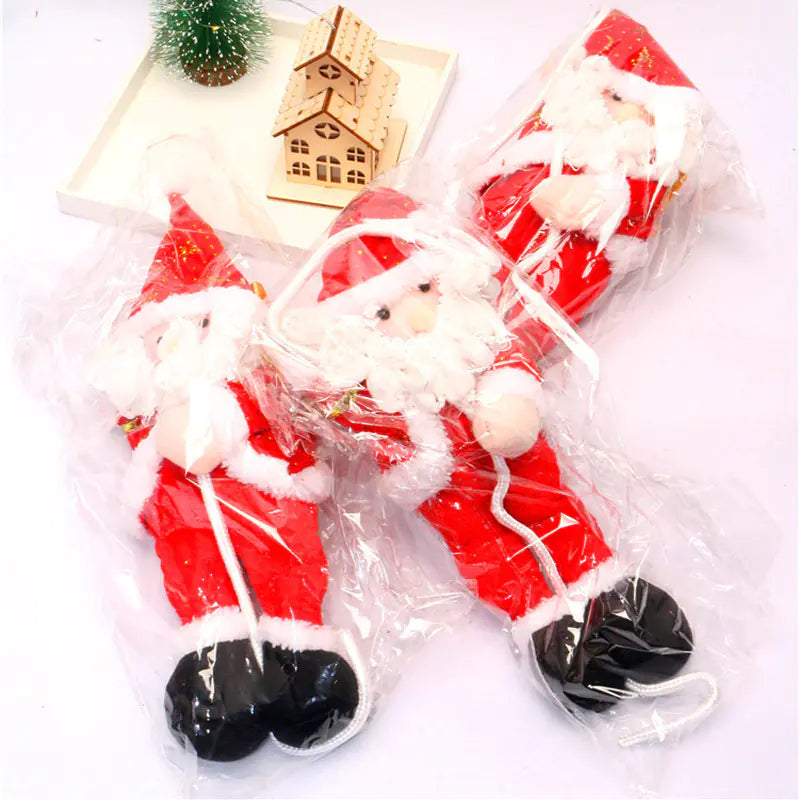 Climbing Santa Claus Christmas Scene Decoration Ornament For Home Decor
