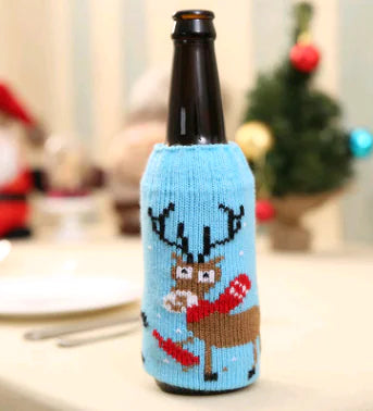 Christmas Wine Bottle Covers For Holiday Home Decor