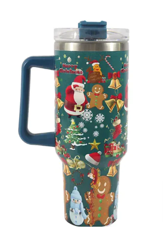 Christmas Cheer Travel Thermos Tumbler