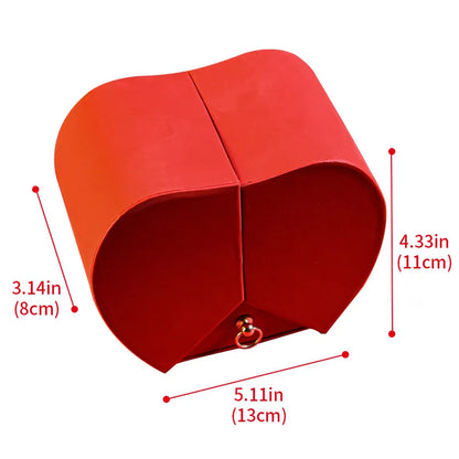 Elegant Christmas Rose Jewelry Box & Necklace