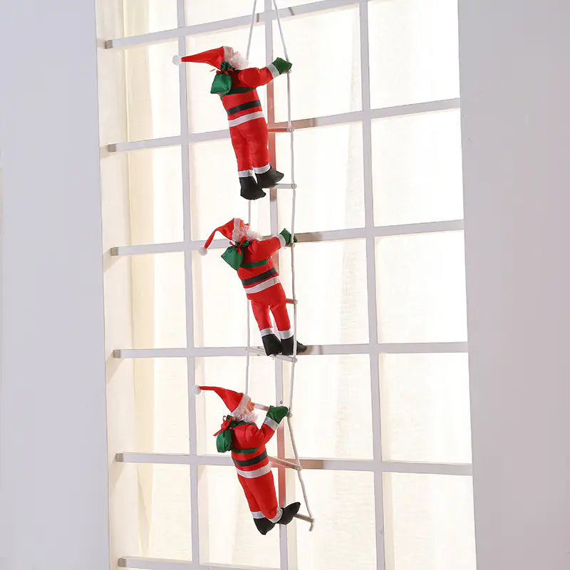 Christmas Santa Climbing Decoration Prop For Home Decor