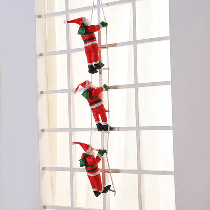 Christmas Santa Climbing Decoration Prop For Home Decor