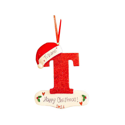 English Alphabet Letter Block Decorative Christmas Ornament For Home Decor