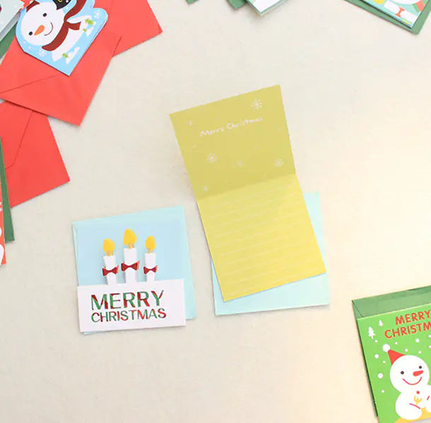 20 Creative Folded Christmas Cards With Envelopes