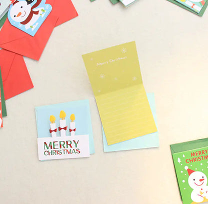 20 Creative Folded Christmas Cards With Envelopes